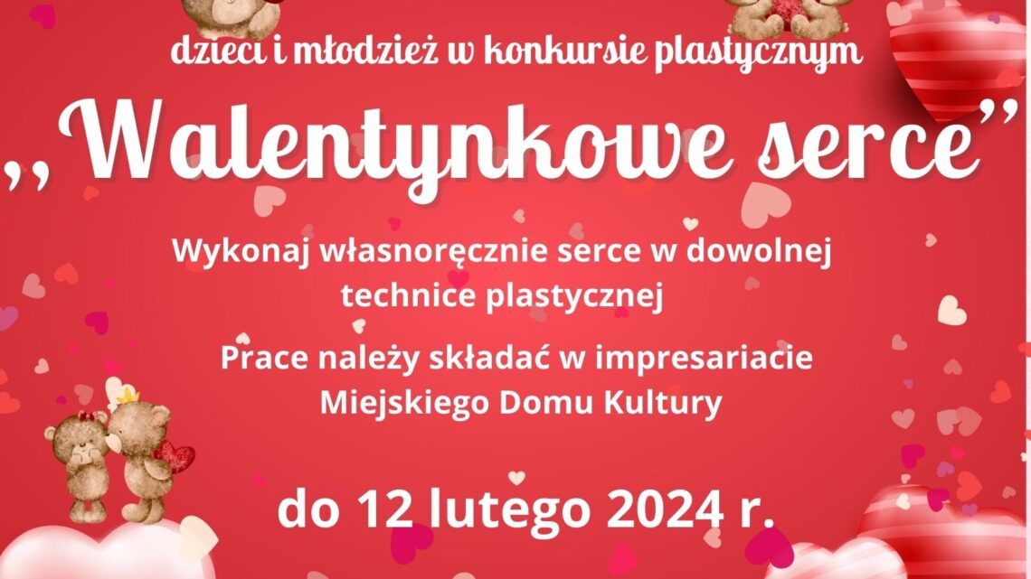 Walentynkowe serce / konkurs plastyczny