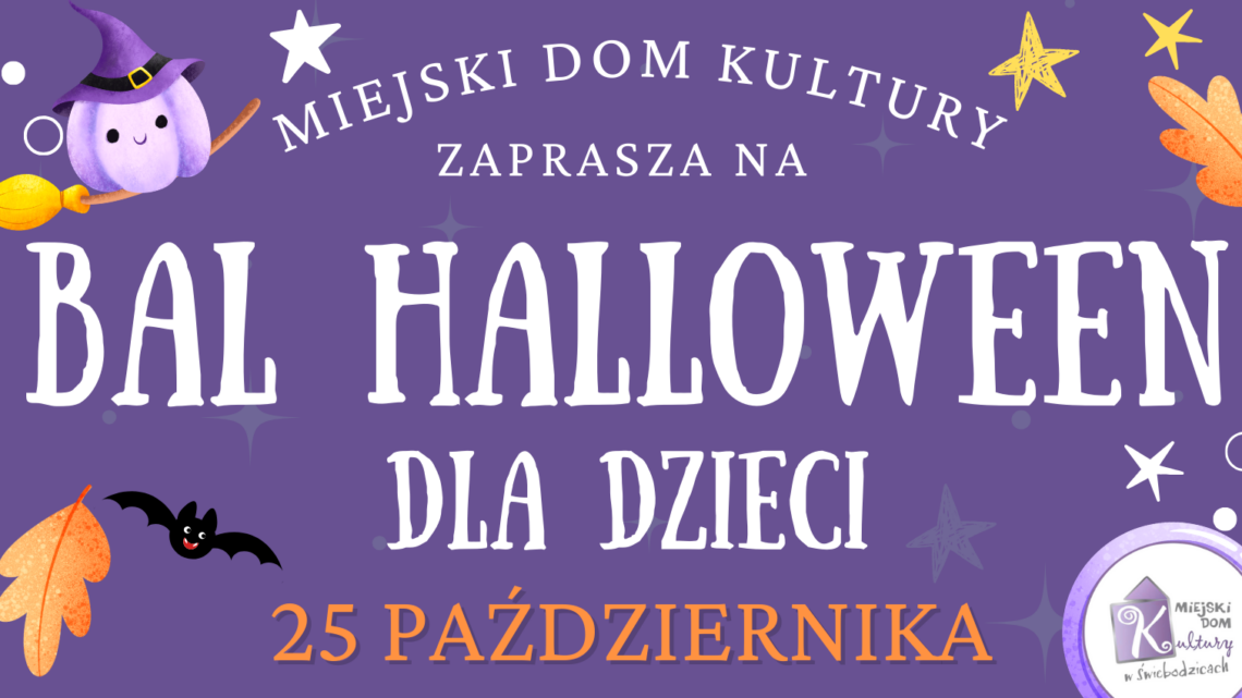 Bal Halloweenowy dla dzieci w Świebodzicach