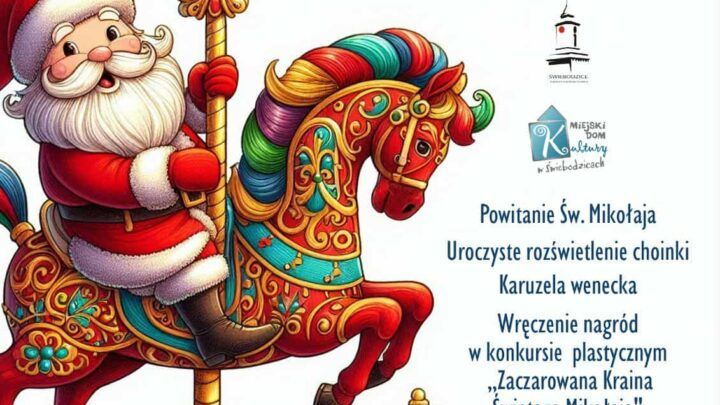 Mikołajki z Karuzelą Wenecką na Rynku w Świebodzicach